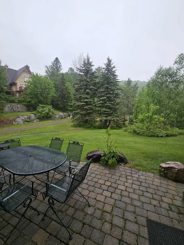 Backyard and ski trail at Plateau sur la Montagne